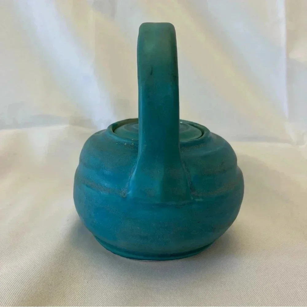 Vintage Handmade Clay Pottery Tea Pot - Picture 2 of 7